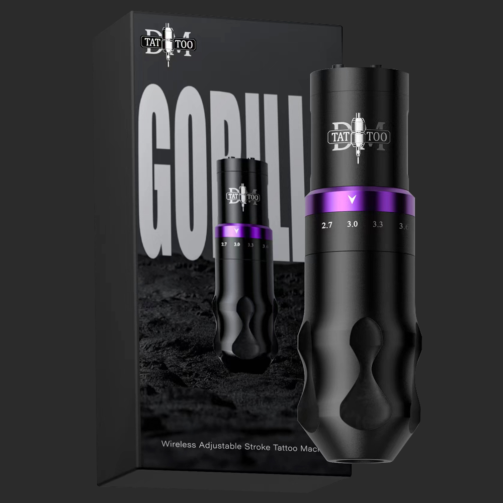 DM Gorilla Adjustable Stroke Tattoo Machine Pen