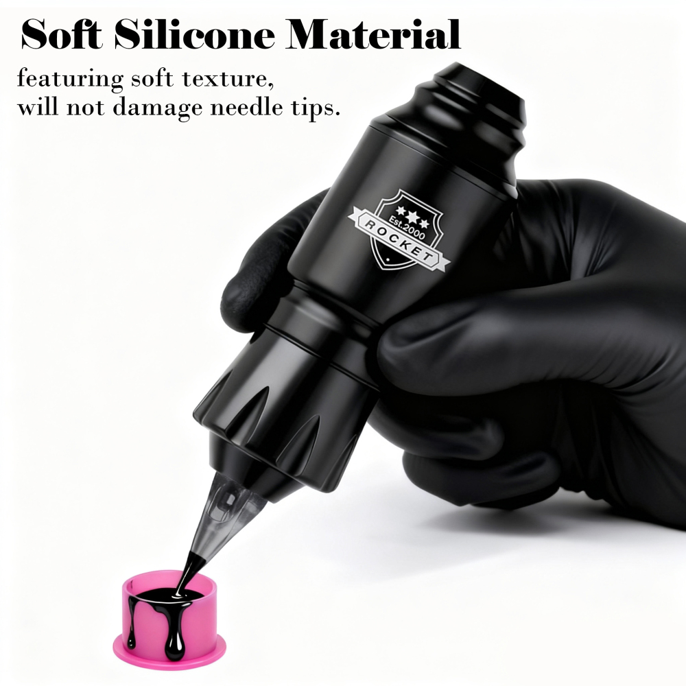 Silicone Round Tattoo Ink Cup 200pc5