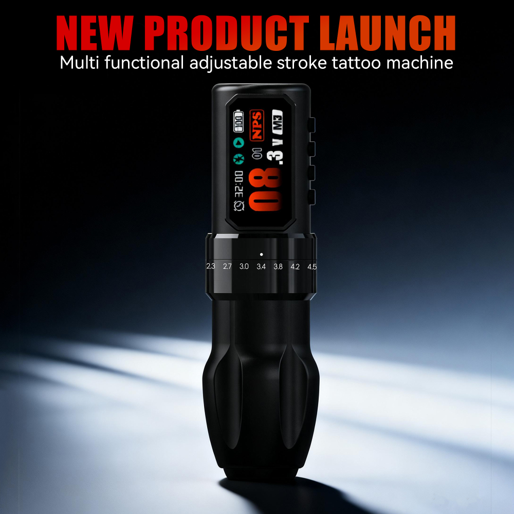 Wireless Adjustable Stroke Tattoo Machine