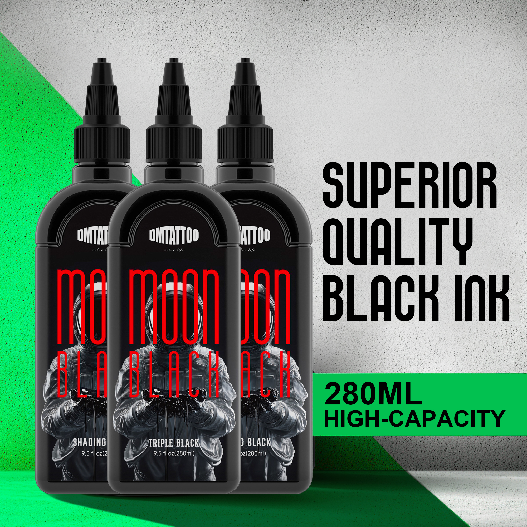 DM Black Tattoo Ink 280ML.