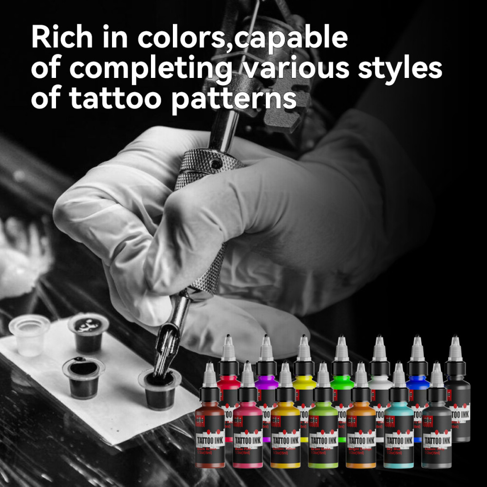 DM Tattoo Ink Kit 15ml/14pcs