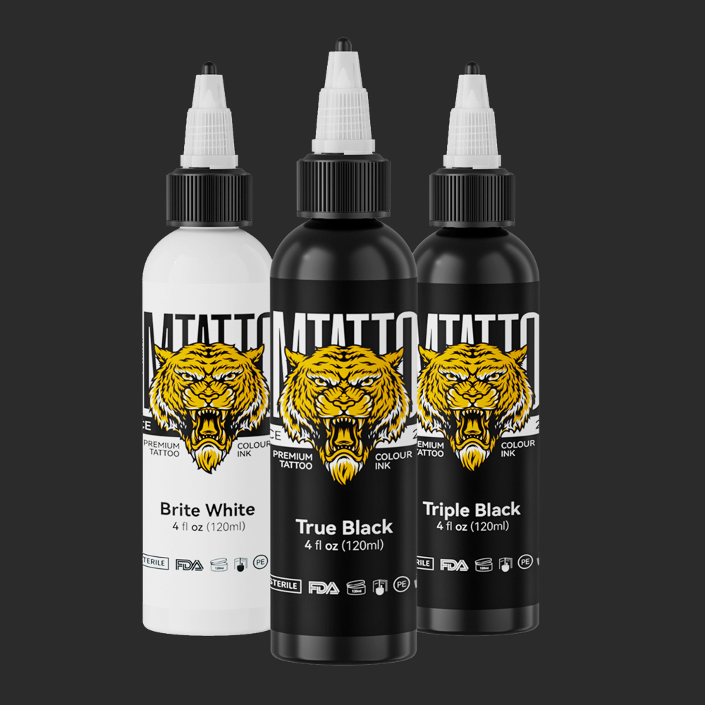 DM Premium Tattoo Black Ink Bottle 9.5oz/280ml