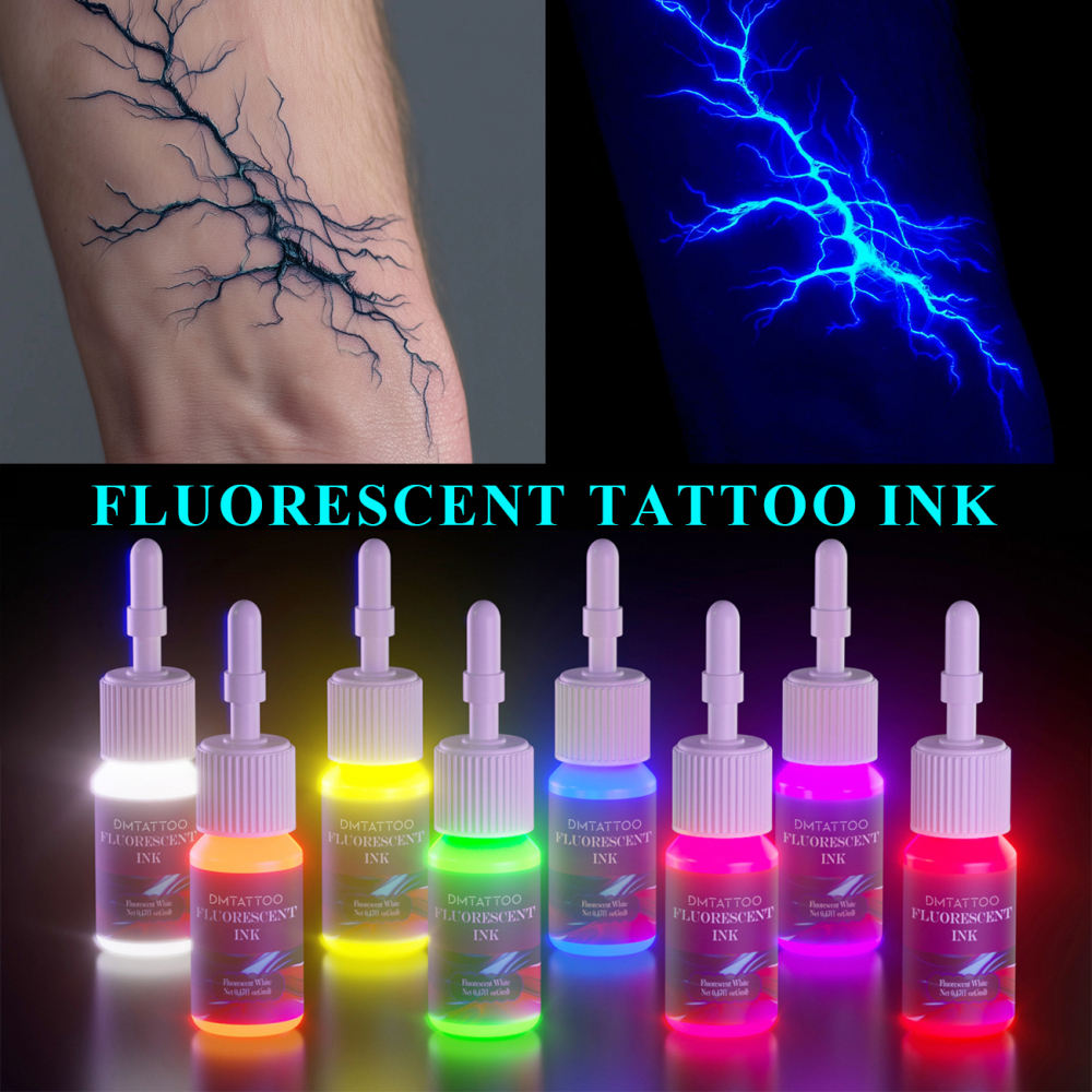 8 Color Fluorescent UV Ink Pigment 5ml