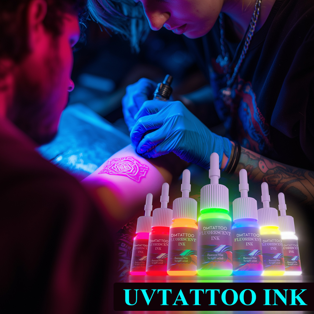 8 Color Fluorescent UV Ink Pigment 5ml