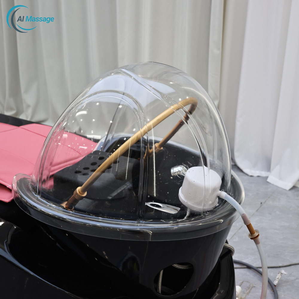 Luxury multi-functional electric massage bed, salon hair styling and shampoo bedside therapy equipment, salon commercial furniture