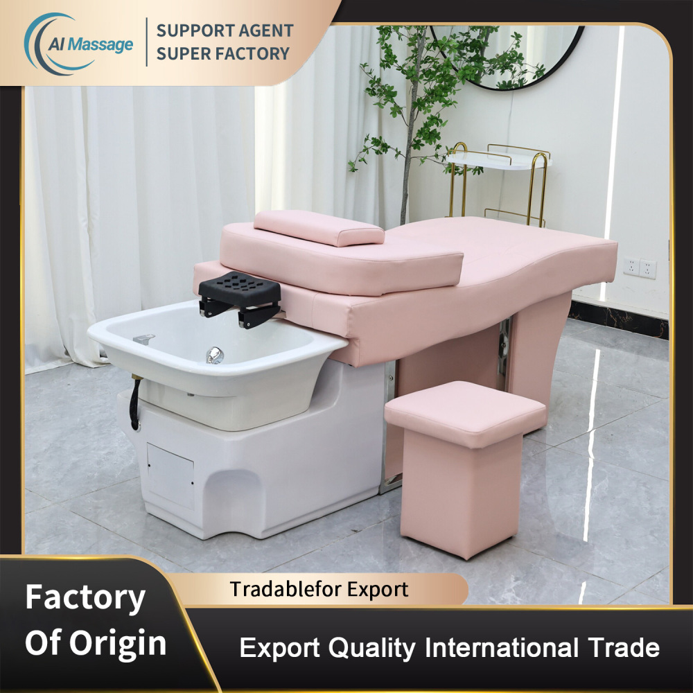 Thai-style shampoo beds, salon furniture, salon hair beds, spa shampoo beds, salon equipment, salon furniture manufacturers, factory wholesale