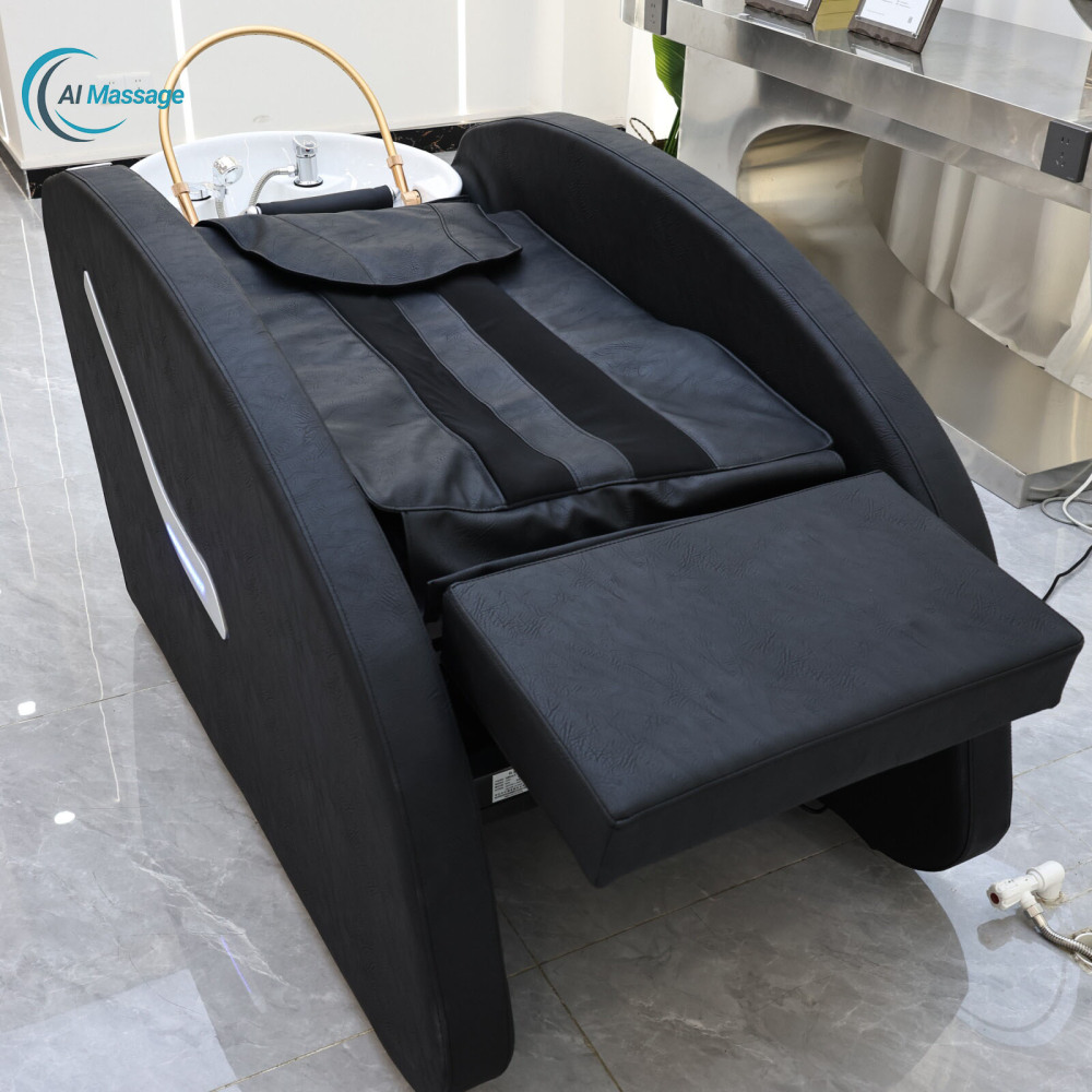 Modern and stylish electric massage shampoo bed, hair care equipment, salon/hair salon commercial furniture, beauty center massage bed