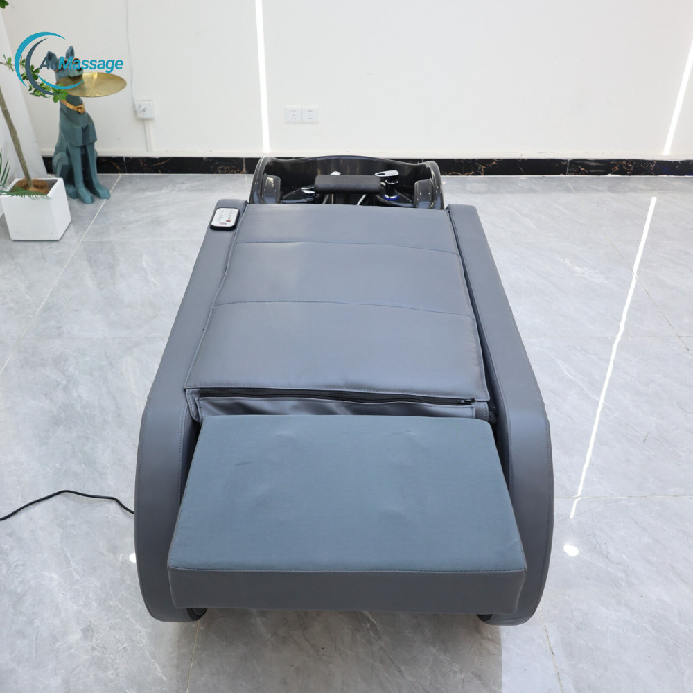Salon hair styling equipment, electric shampoo massage bed, head spa bed, spa equipment with customizable water circulation configuration.