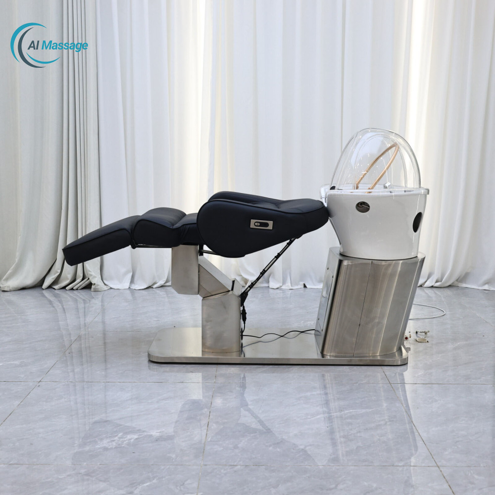 High Quality Salon Furniture Smart Control Lift Stretch Shampoo Chair Beauty Salon Styling Chair
