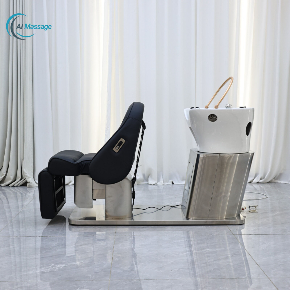 High Quality Salon Furniture Smart Control Lift Stretch Shampoo Chair Beauty Salon Styling Chair