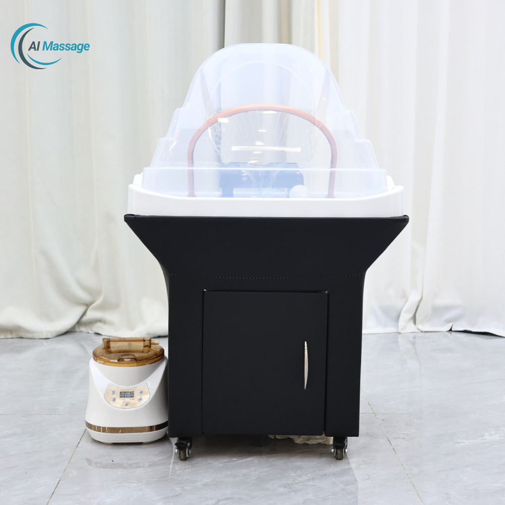 Portable shampoo basins for salons and hair salons, shampoo basins with steam water circulation function, portable shampoo basins for spas.
