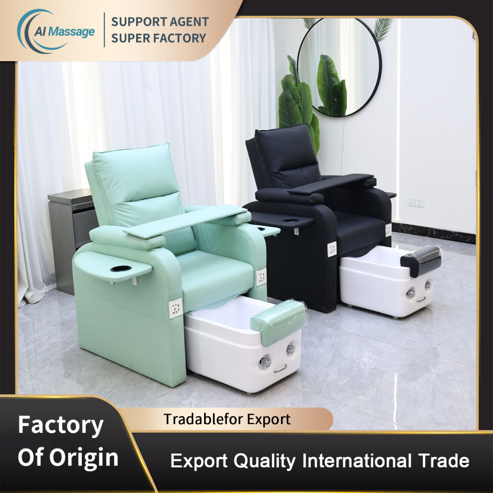 Electric intelligent massage chair, comfortable pedicure chair, high-quality foot bath chair for beauty salons