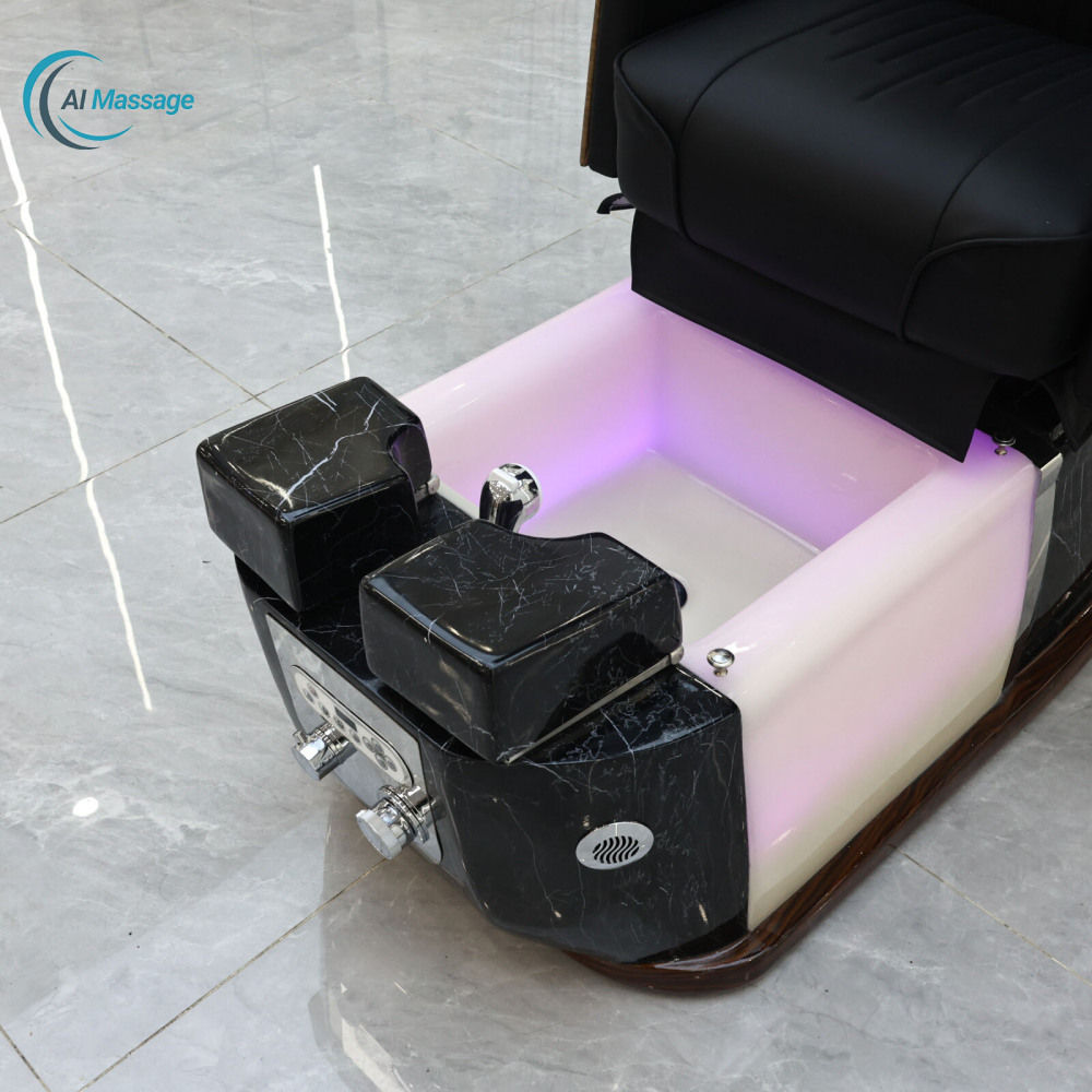 Luxury, best-selling, stylish salon foot bath and pedicure chair; multifunctional intelligent nail salon SPA commercial furniture.