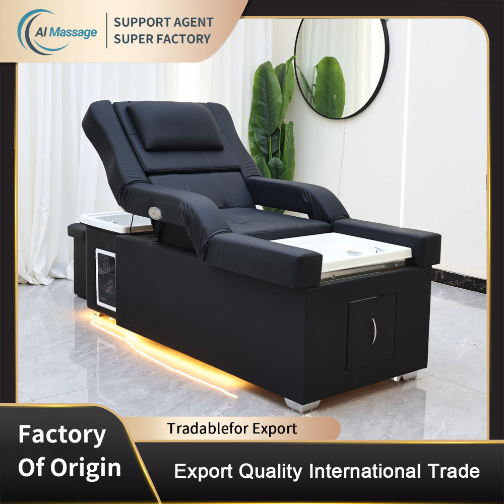 New 3-in-1 Electric Lifting Massage Shampoo Bed Salon Furniture Equipment: Stylish and Practical Spa Foot Bath Bed Salon Furniture Manufacturer