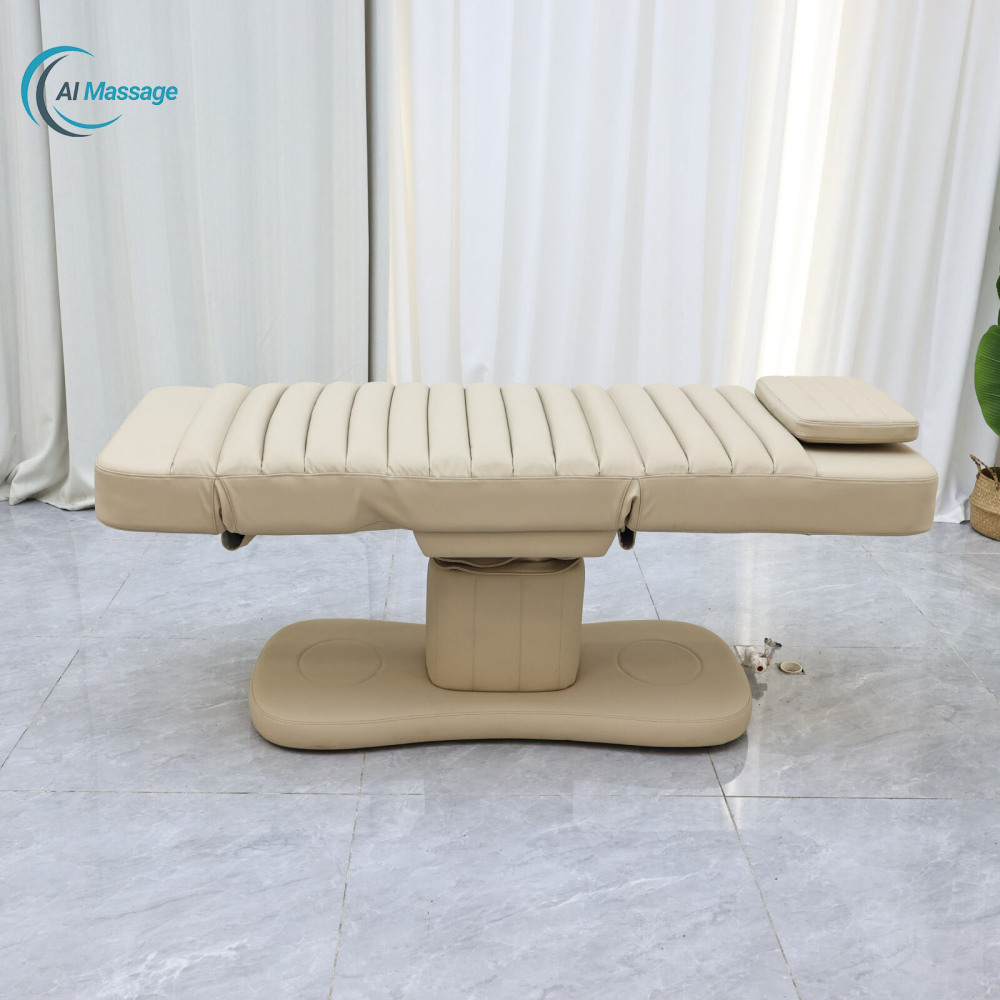 Adjustable electric beauty bed, facial massage bed, spa clinic massage bed, medical equipment