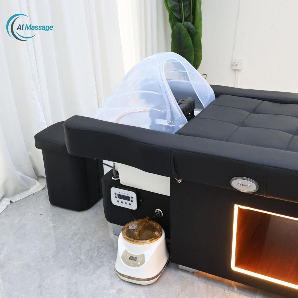 Thai-style shampoo bed, latest 3-in-1 version, salon furniture and equipment, stylish high-end spa head massage bed, massage center massage bed, beauty salon, nail and pedicure chair salon furniture manufacturer