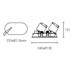 Led Down Light #XQ-100302E