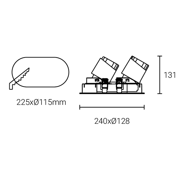 Led Down Light #XQ-100302E