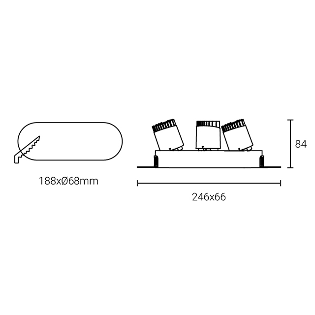 Led Down Light #XQ-100302T