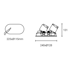 Led Down Light #XQ-100305E