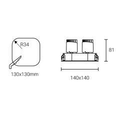 Led Down Light #XQ-100301E