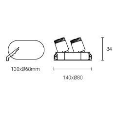 Led Down Light #XQ-100302E
