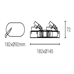 Led Down Light #XQ- 100301T