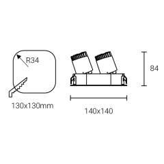 Led Down Light #XQ-100302E