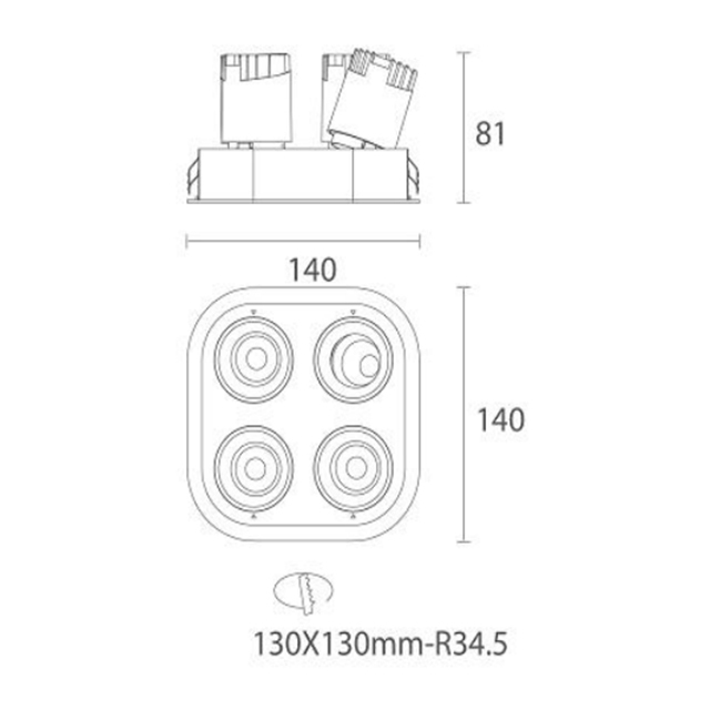 Led Down Light #XQ-100302E