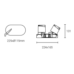 Led Down Light #XQ- 100305T