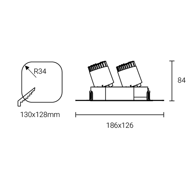 Led Down Light #XQ-100302T