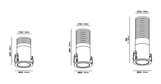 Fairy-High Luminous Efficiency Reflector Cup COB Spotlight