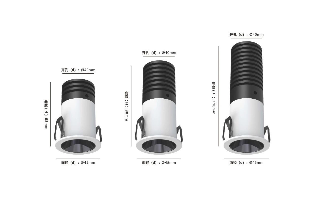 Fairy-High Luminous Efficiency Reflector Cup COB Spotlight