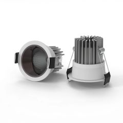 Anti-Glare COB LED Spotlight | Recessed Ceiling Spotlight with Aluminum Heatsink for Hotel & Office Lighting