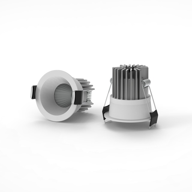 Anti-Glare COB LED Spotlight | Recessed Ceiling Spotlight with Aluminum Heatsink for Hotel & Office Lighting