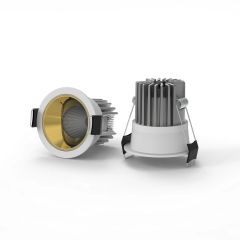 Anti-Glare COB LED Spotlight | Recessed Ceiling Spotlight with Aluminum Heatsink for Hotel & Office Lighting