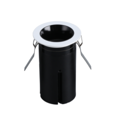 Looking up at the small spotlights