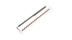 Guangning Grille Linear Light