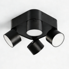 Surface Mounted Downlight, 1-4 Heads Available, 360° Rotatable Adjustable Angle Ceiling Light
