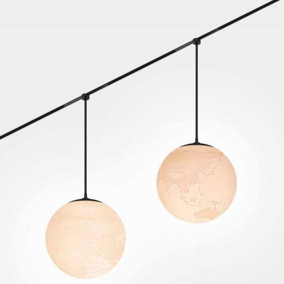 Spherical pendant light - Earth