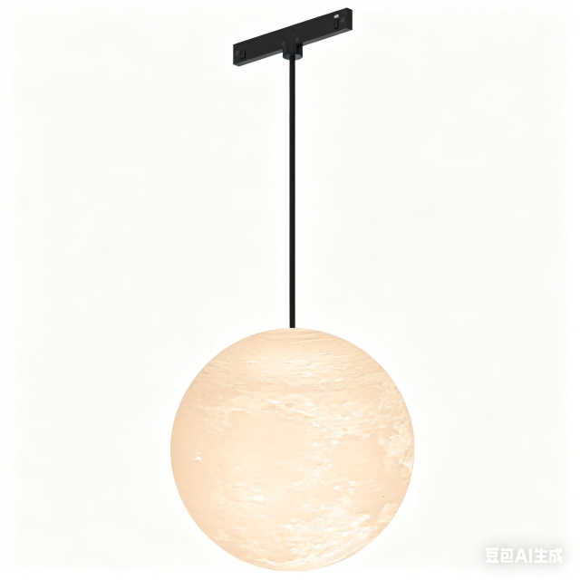 Spherical pendant light - Moon