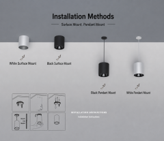 Waterproof Round Surface-Mounted Downlight