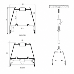 ZG-5575 LED Linear Office Light