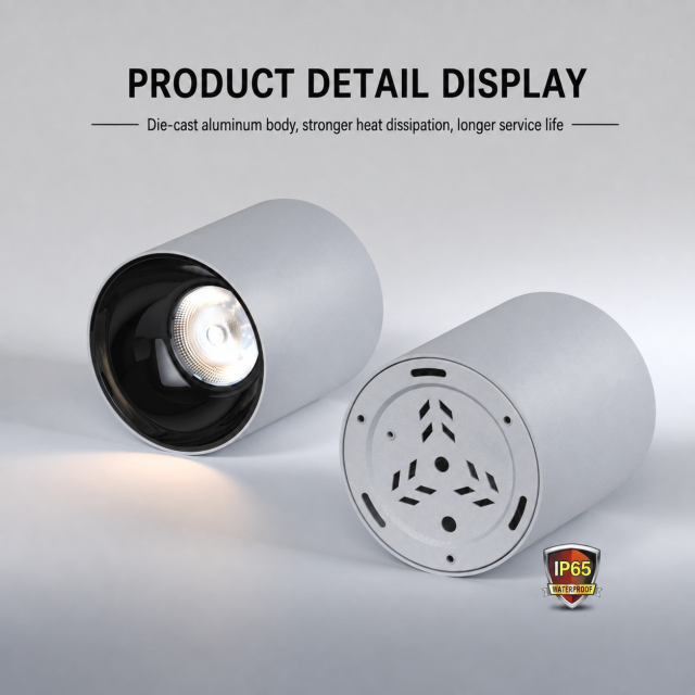Waterproof Round Surface-Mounted Downlight