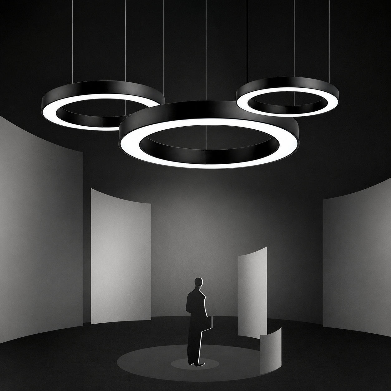 Circular LED Ring Pendant Light