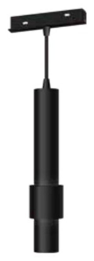 VOC Lighting HS-CXDSL300 48V magnetic track pendant light: &Oslash;40 by 300 mm cylinder tube with a &Oslash;60 mm step collar