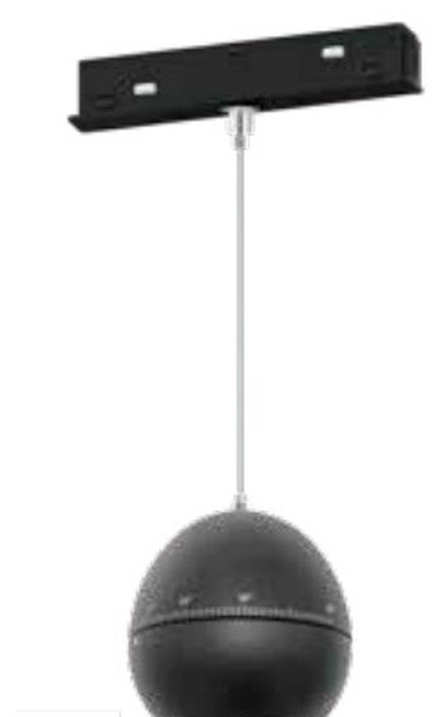 VOC Lighting HS-CXDYT100 48V magnetic track pendant light: &Oslash;100 mm globe with a 10 to 55 degree zoomable beam