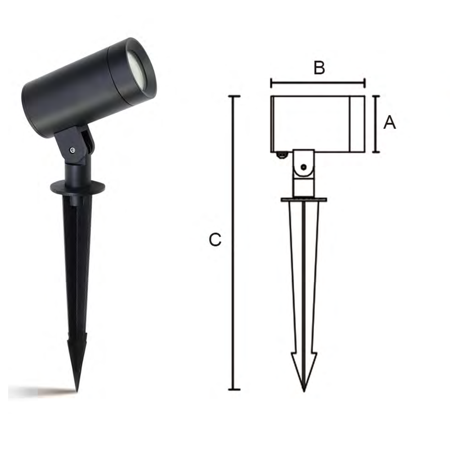 MB18-617 Spike product illustration and drawing