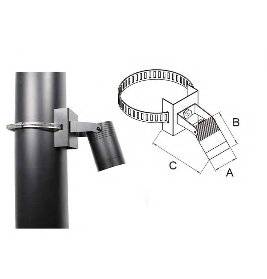 MB23-0109 Column / hoop product illustration and drawing