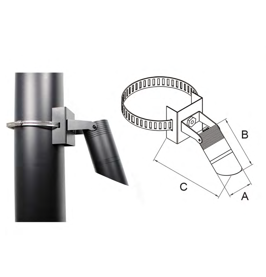 MB23-0110 Column / hoop product illustration and drawing